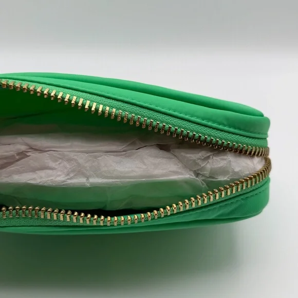 Stoney Clover Lane Classic Small Pouch Avocado Nylon Zip Cosmetic Bag - Picture 14 of 16